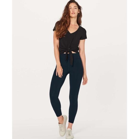 Lululemon in Movement 7/8 Tights Nocturnal Teal Blue Leggings size 6 - Picture 9 of 16